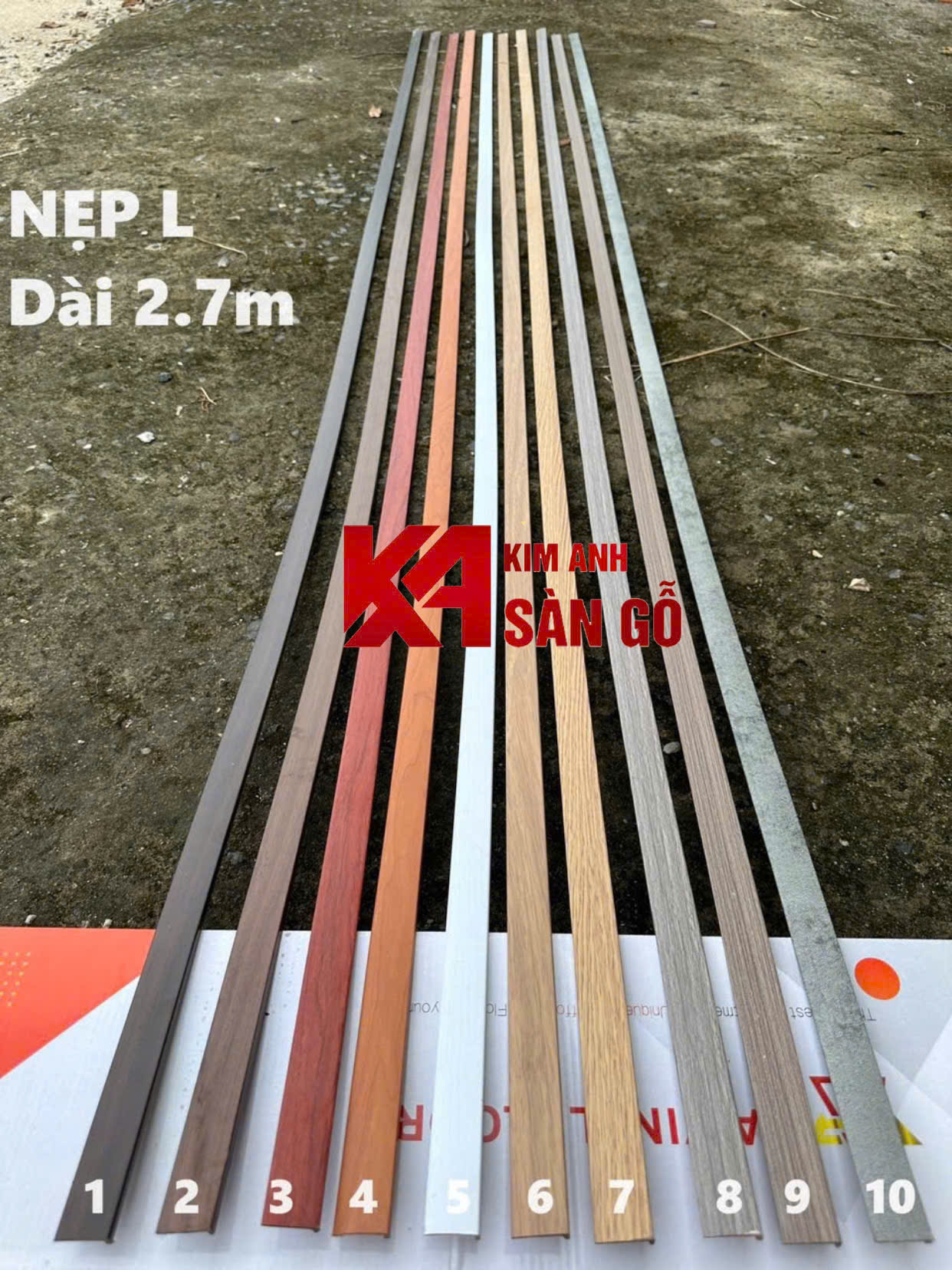 Nẹp Kết Thúc Sàn Nhựa Giả Gỗ Chữ L