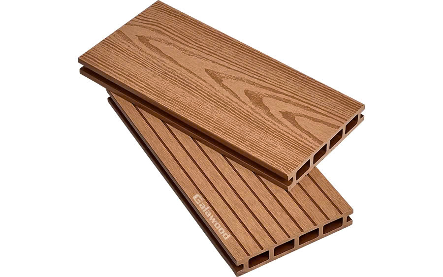 Sàn Gỗ Nhựa Lỗ Vuông 2D Galawood Yellow